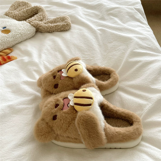 RIVORAE – Honey Bear Slippers