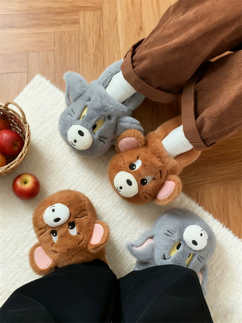 Cartoon Kitty Slippers