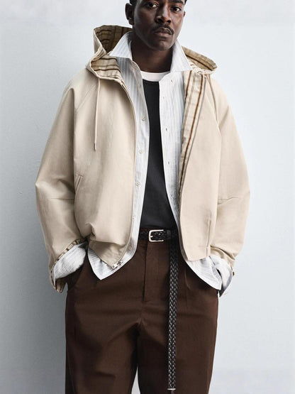 REVERSIBLE BOMBER JACKET
