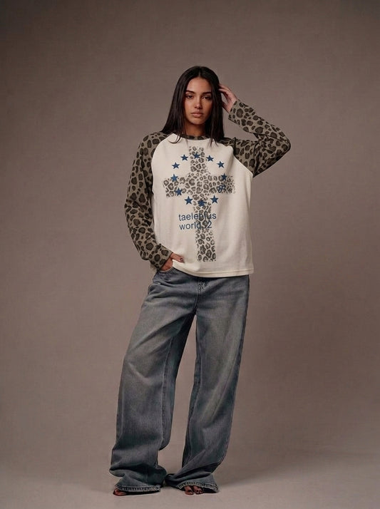 RIVORAE Leopard Star Longsleeve